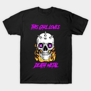 DeathMetal - Metal Girl T-Shirt